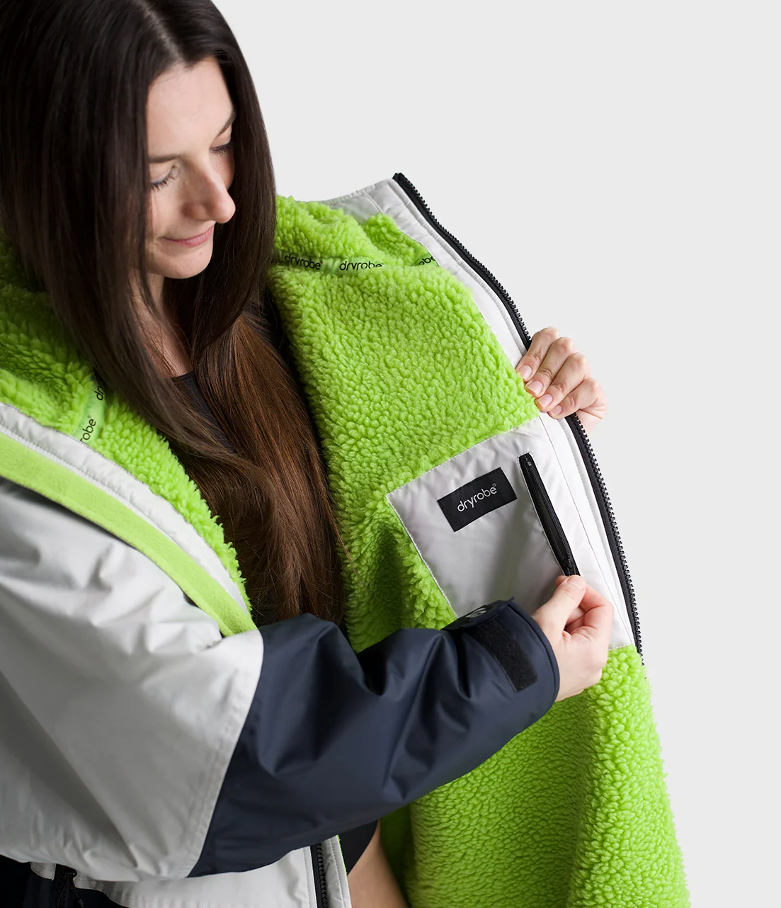 Anthracite Lime Advance Adults Changing Robe - Image 2