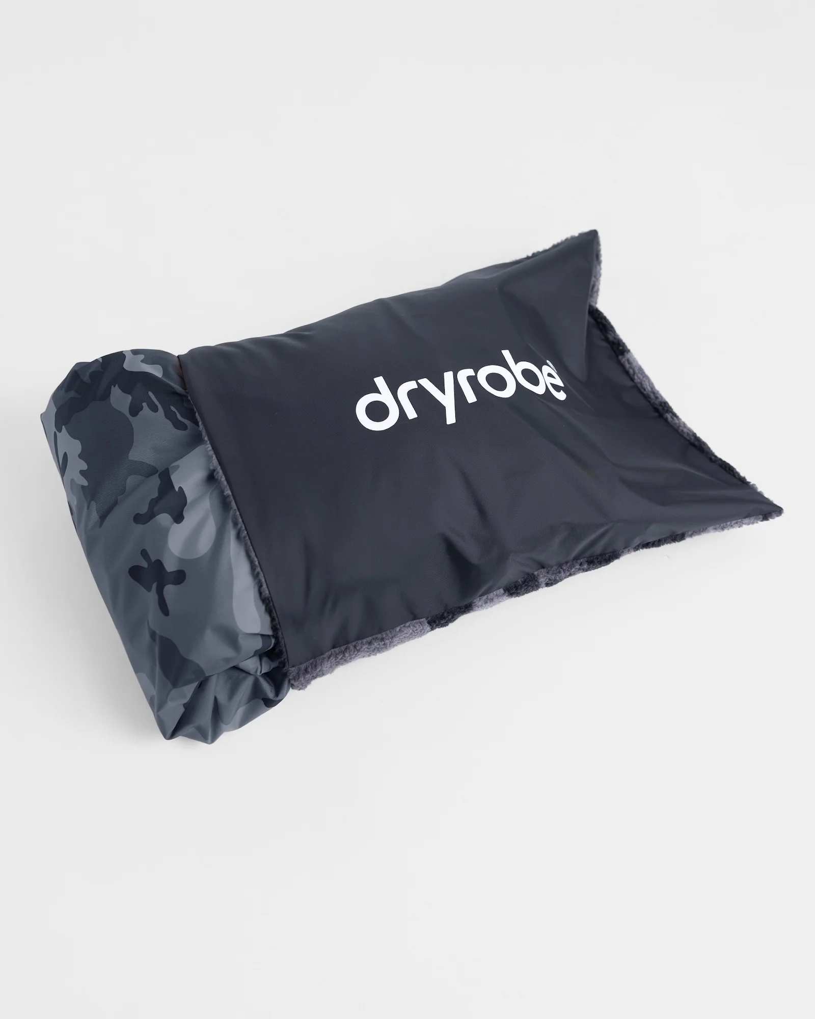 Black Camo Packable Travel Cushion Cover