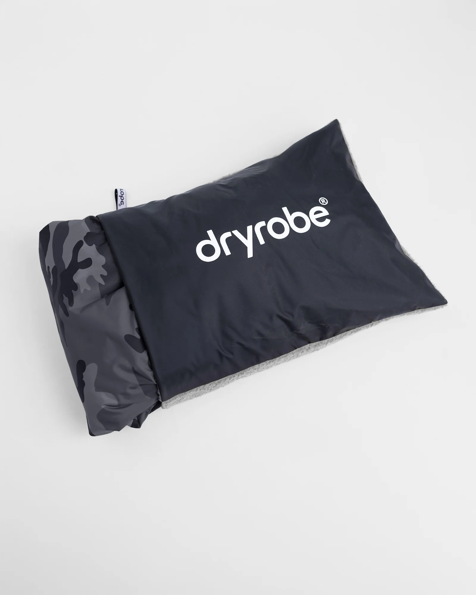 Black Grey Packable Travel Cushion Cover