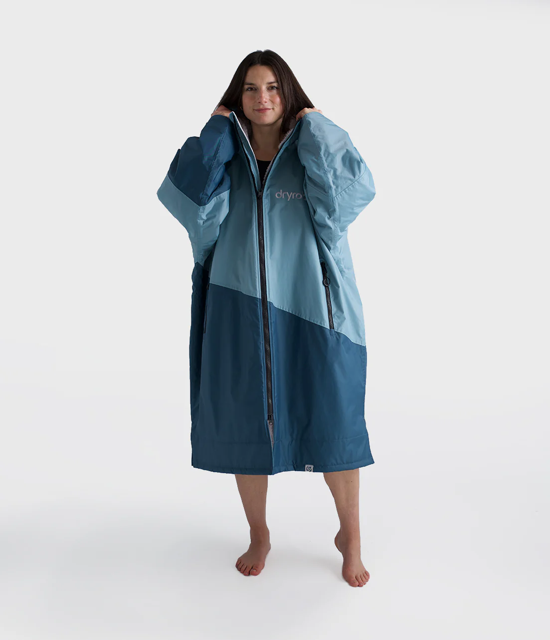 Blue Light Grey Advance Adults Changing Robe