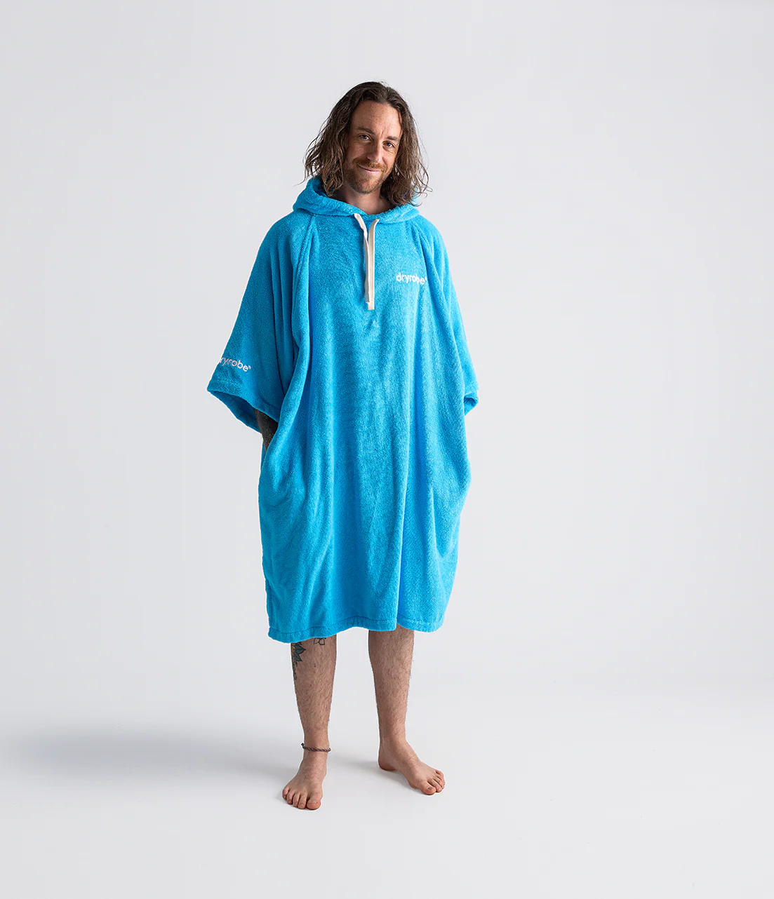 Blue Organic Towel Poncho - Image 5