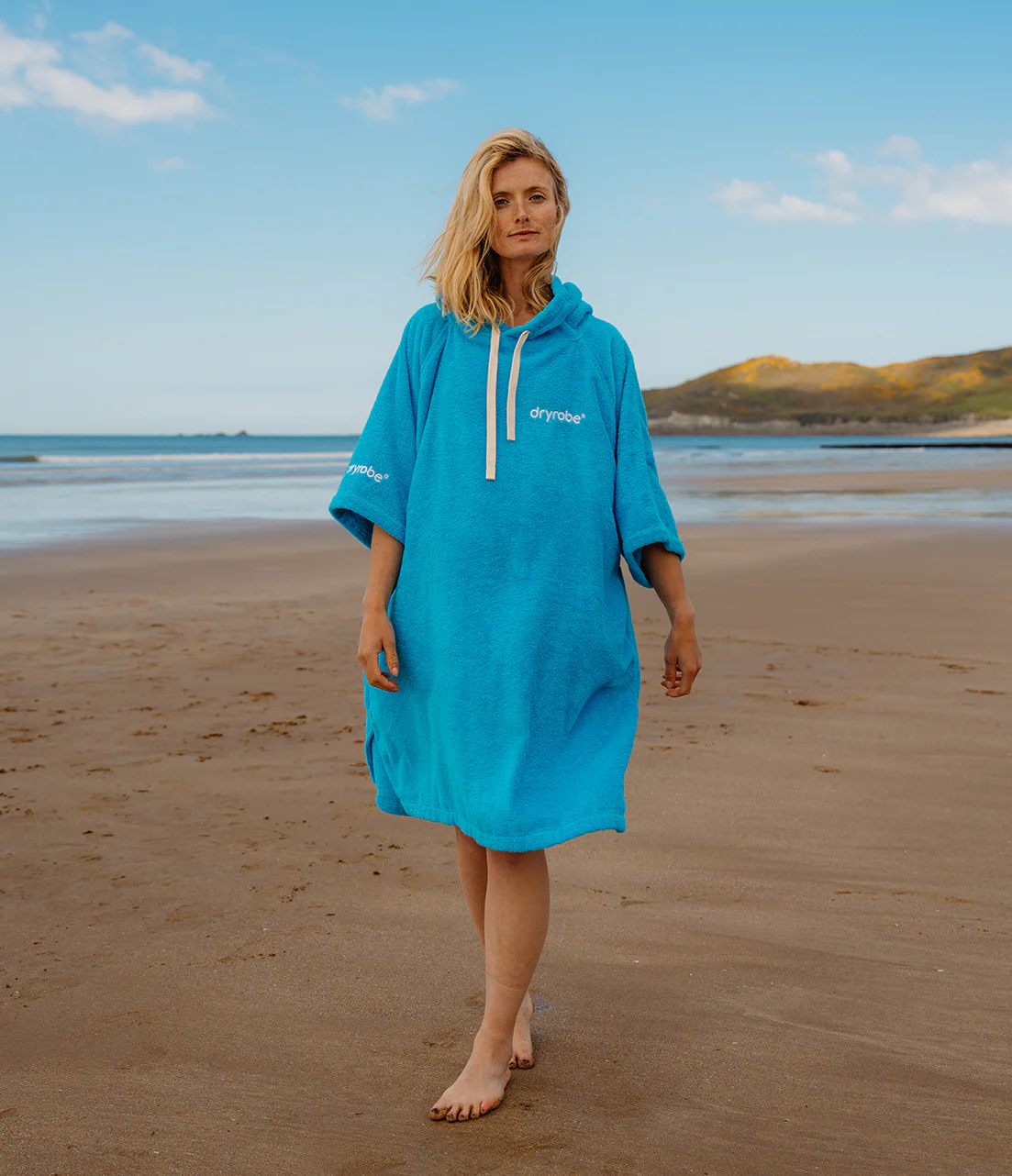 Blue Organic Towel Poncho - Image 9