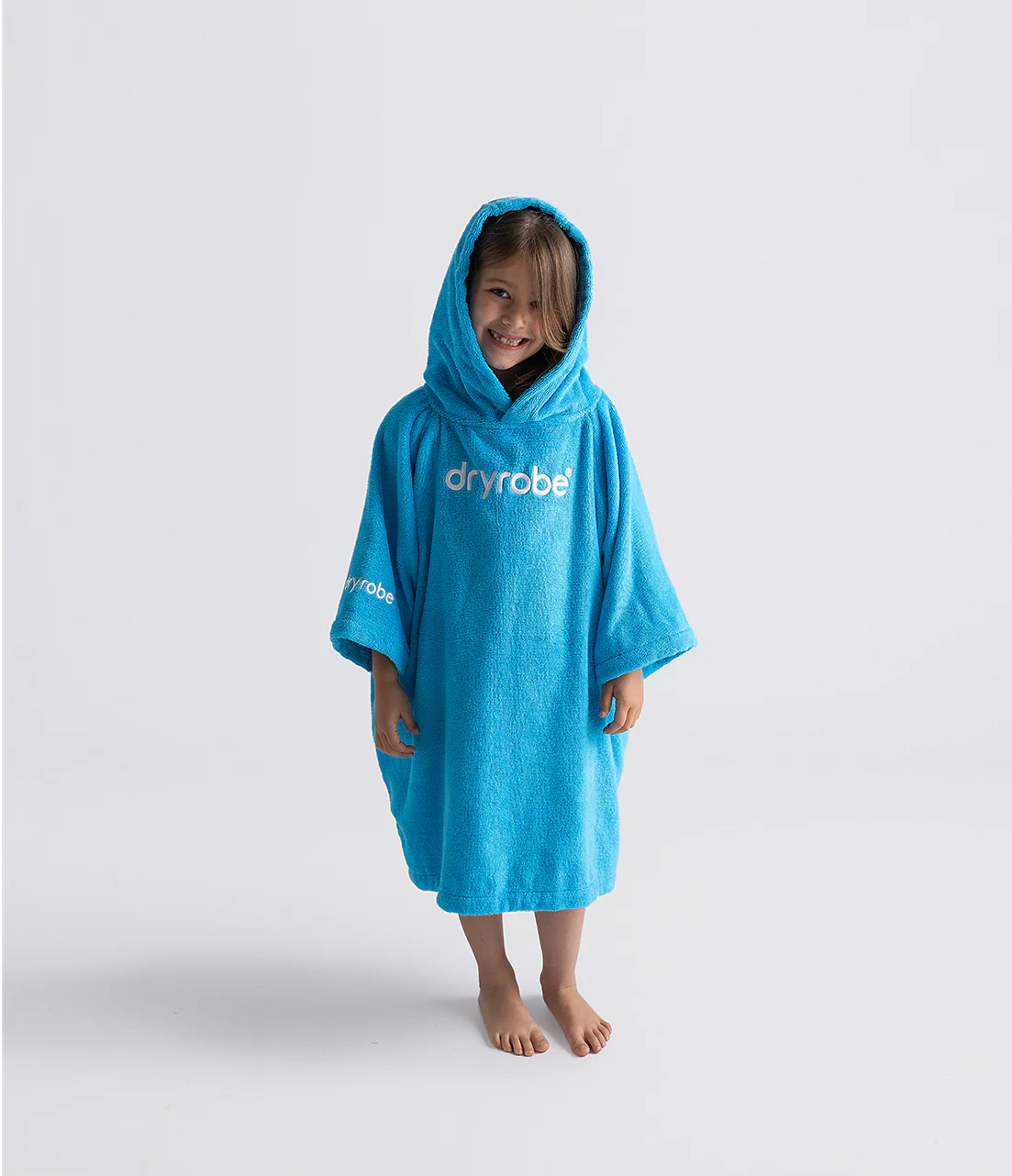 Blue Kids Organic Towel Poncho - Image 3