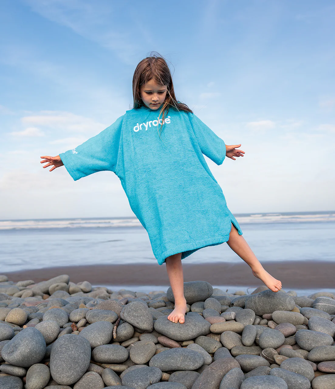 Blue Kids Organic Towel Poncho - Image 6