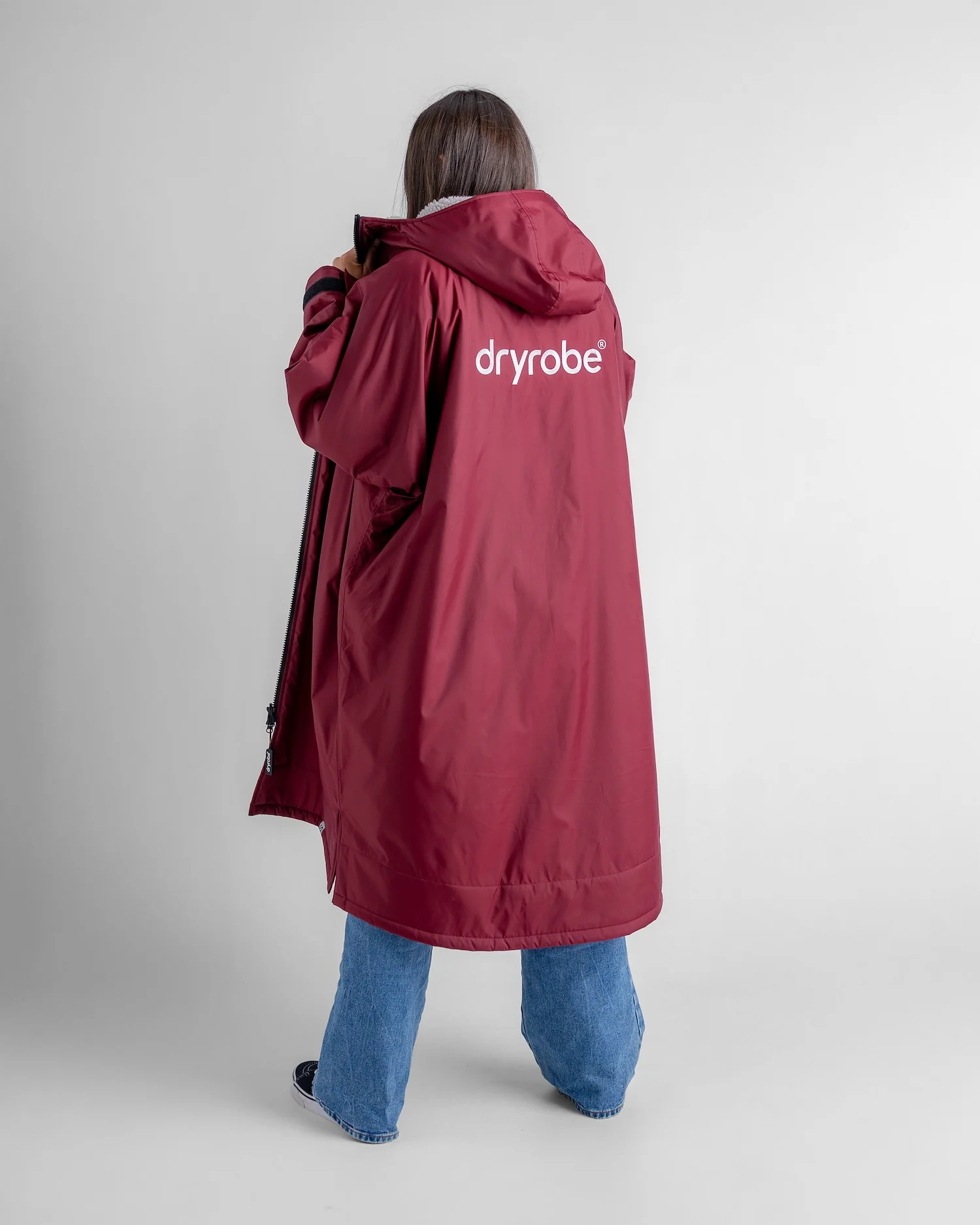 Burgundy Grey Advance Changing Robe - Image 2