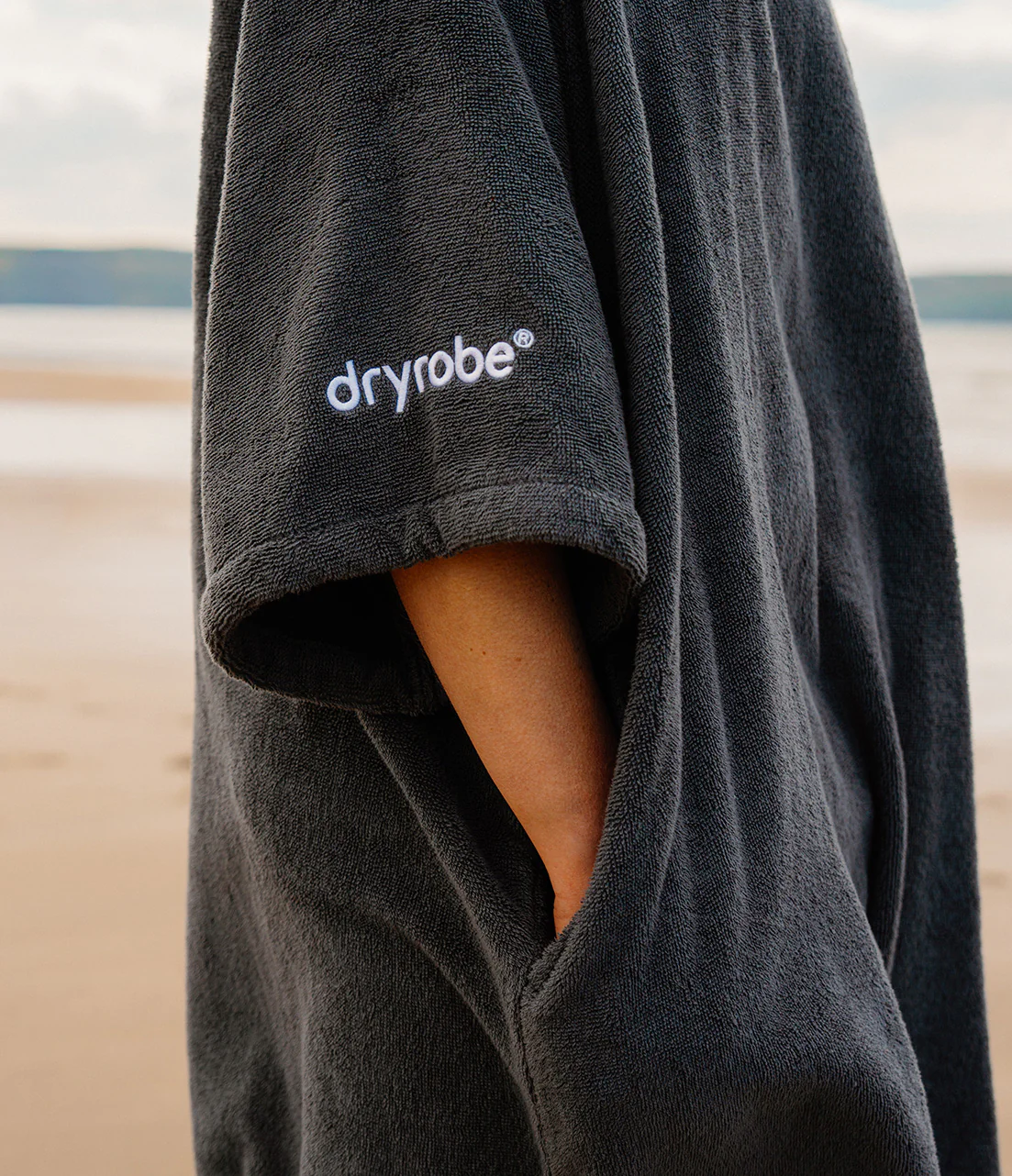 Dark Slate Organic Towel Poncho - Image 12