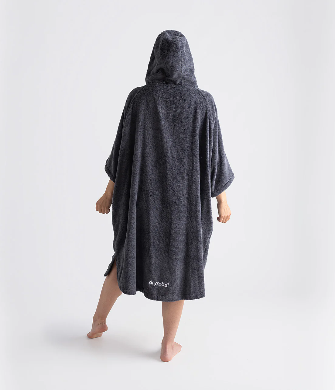 Dark Slate Organic Towel Poncho - Image 4