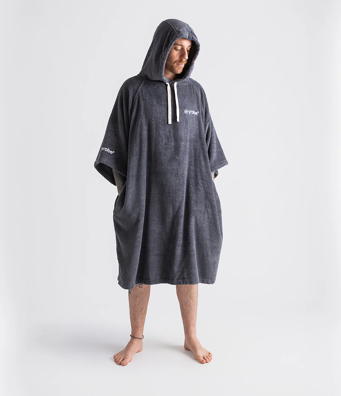 Dark Slate Organic Towel Poncho - Image 6