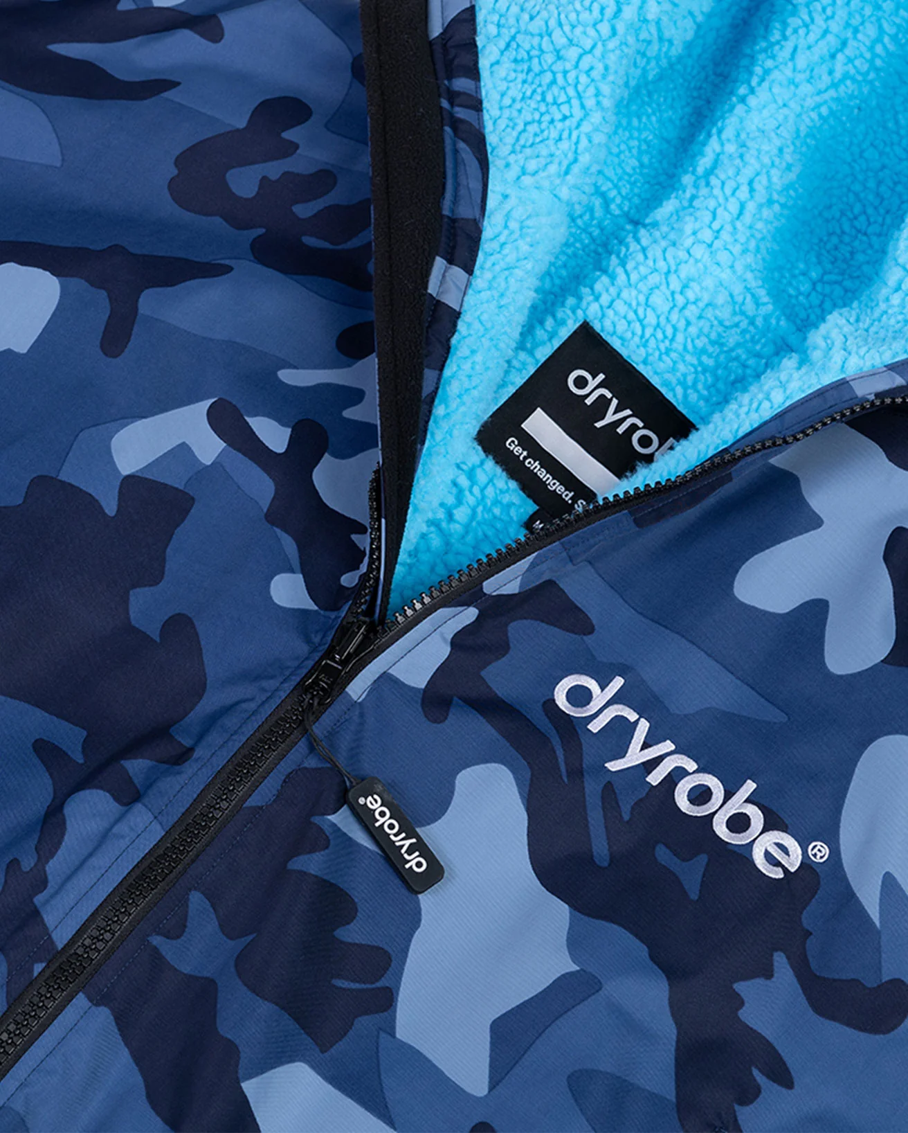 Blue Camo Blue Kids Advance Changing Robe - Image 5