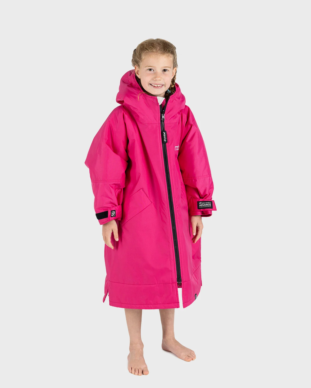 Pink Light Grey Kids Advance Changing Robe