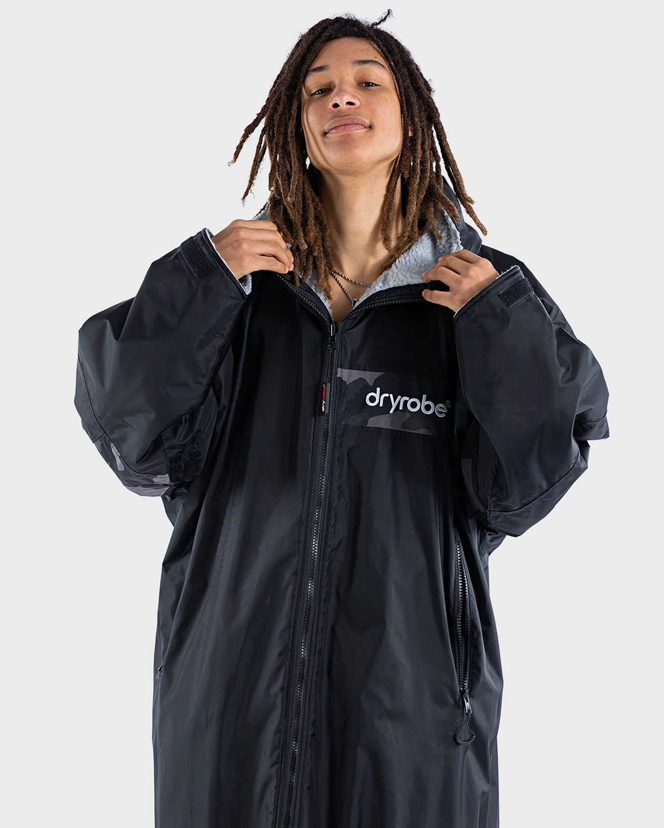 REWORK - Black Grey Camo Advance Changing Robe - Image 2