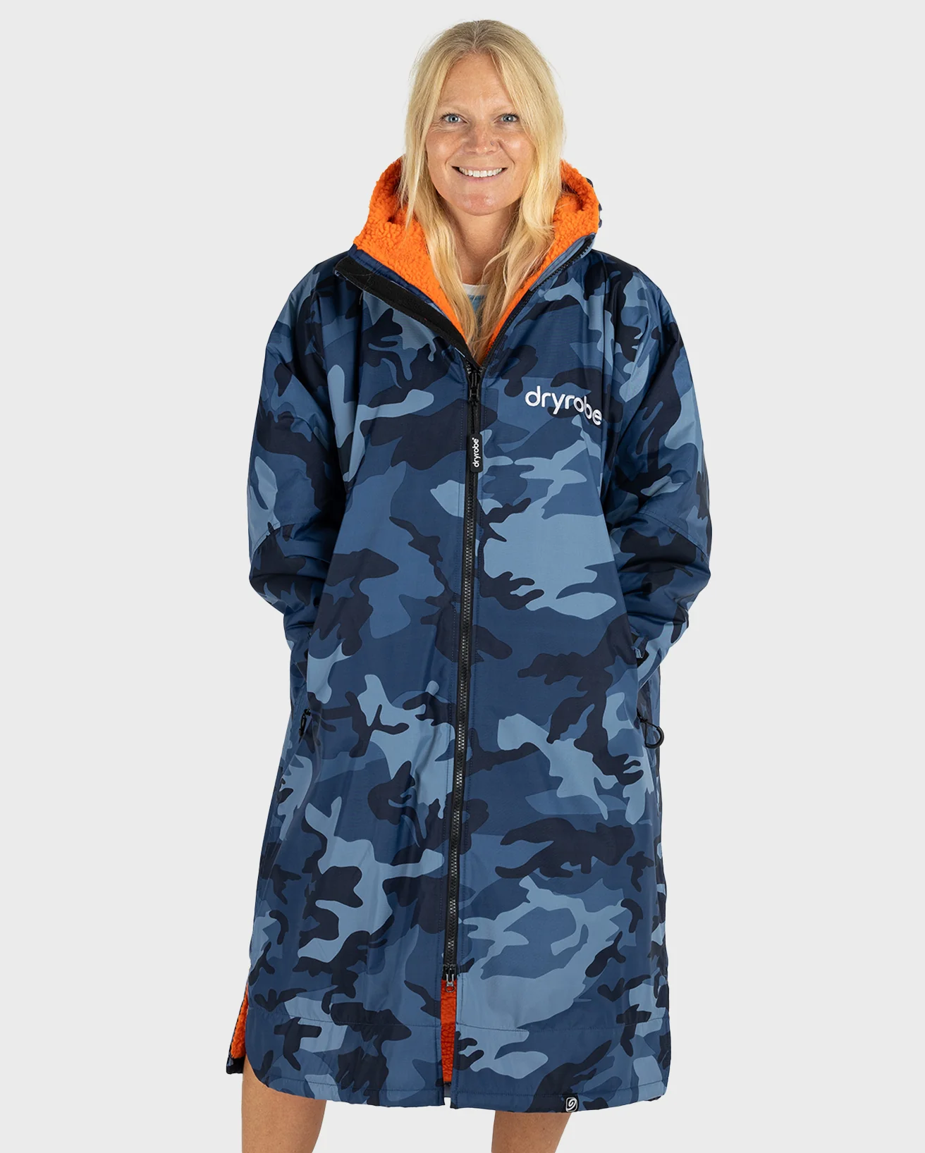 Blue Camo Orange Advance Changing Robe - Image 2