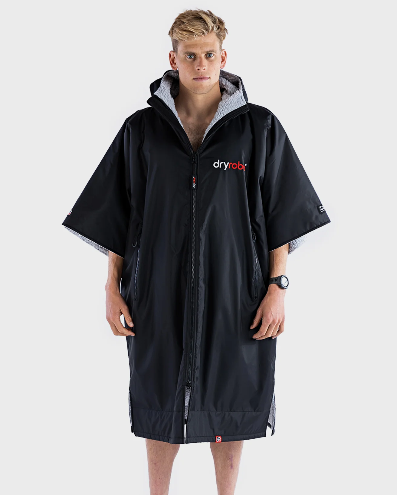Black Grey Easy-Fit Advance Changing Robe