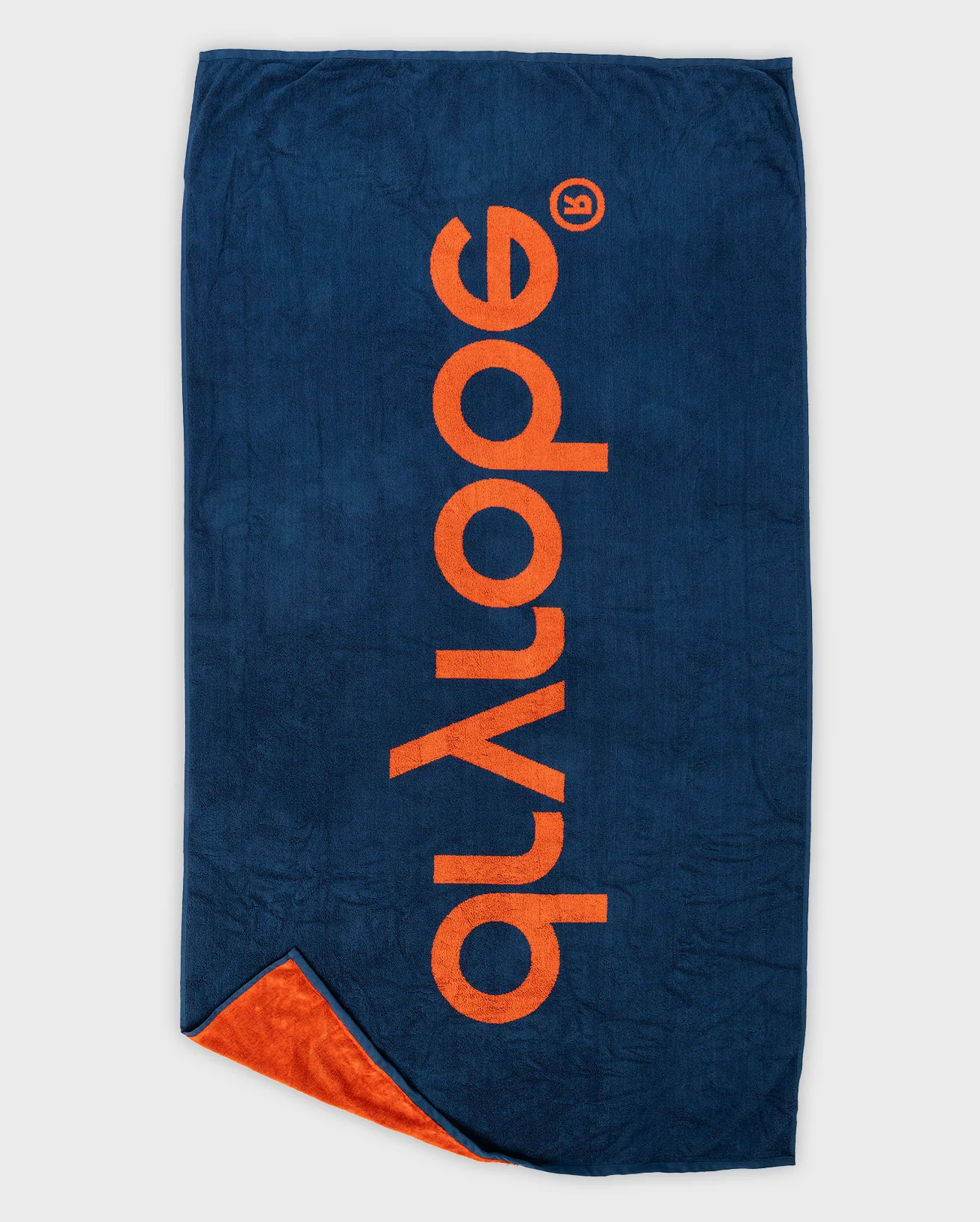 Orange Deep Sea Blue Beach Towel - Image 2