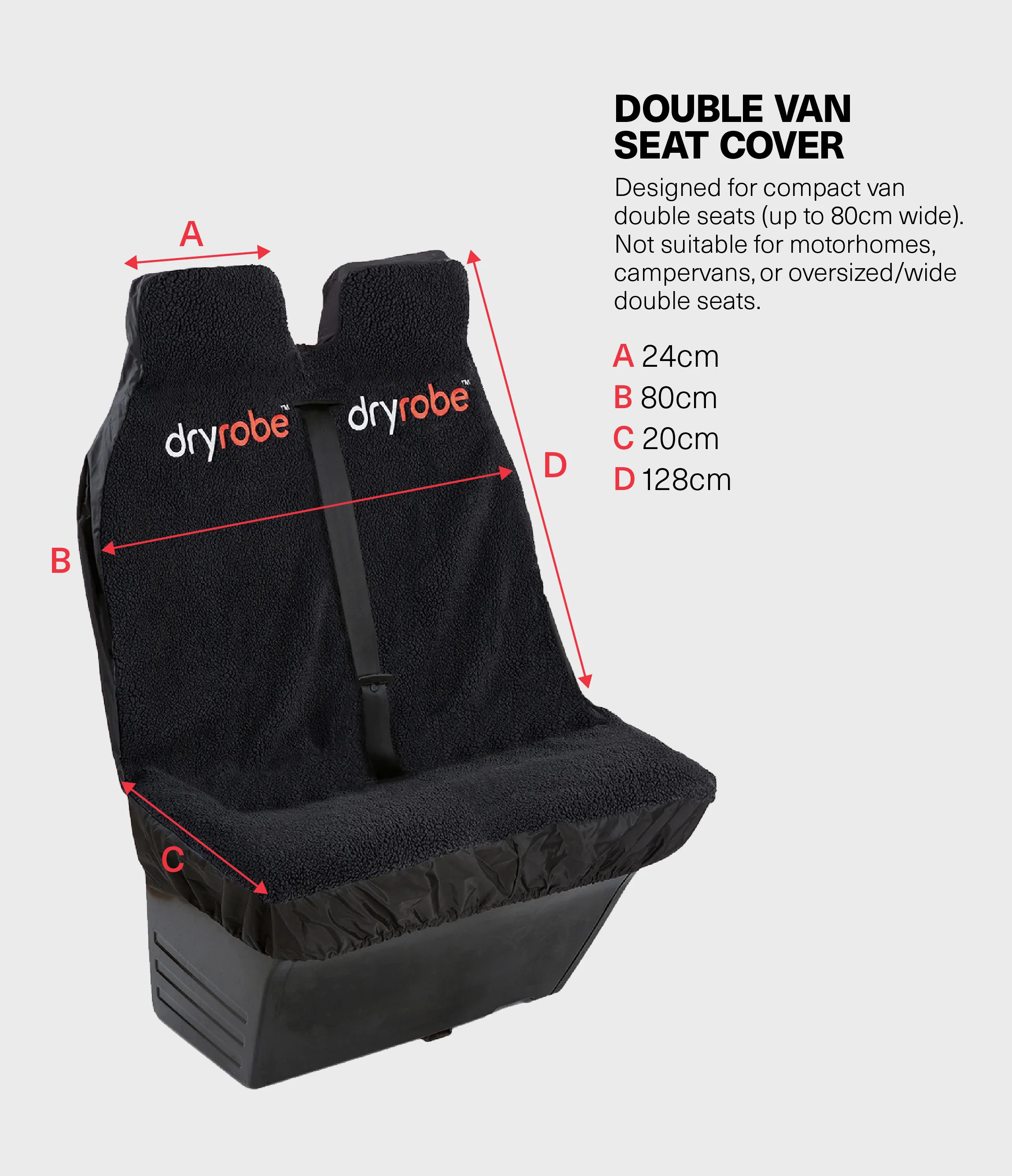 Grey Double Van Seat Cover - Image 5