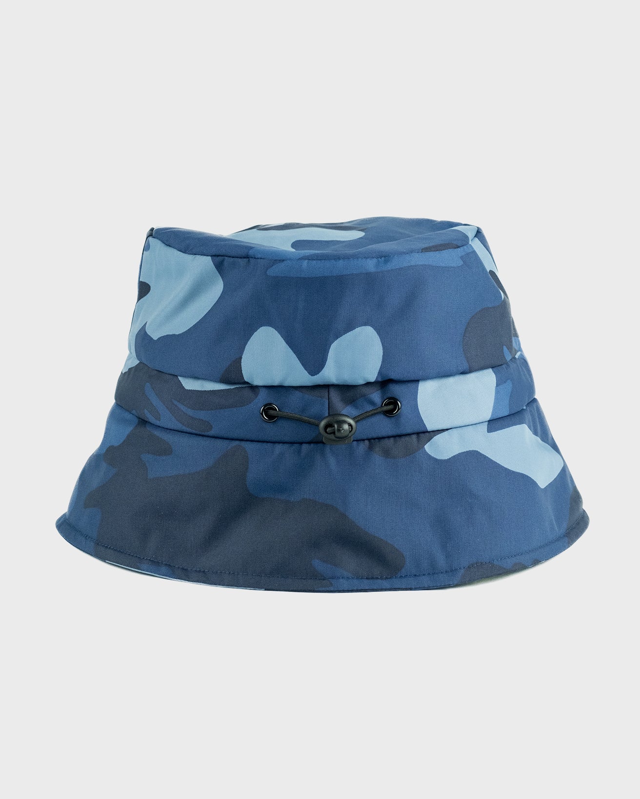 Blue Camo Fleece Lined Bucket Hat - Image 2
