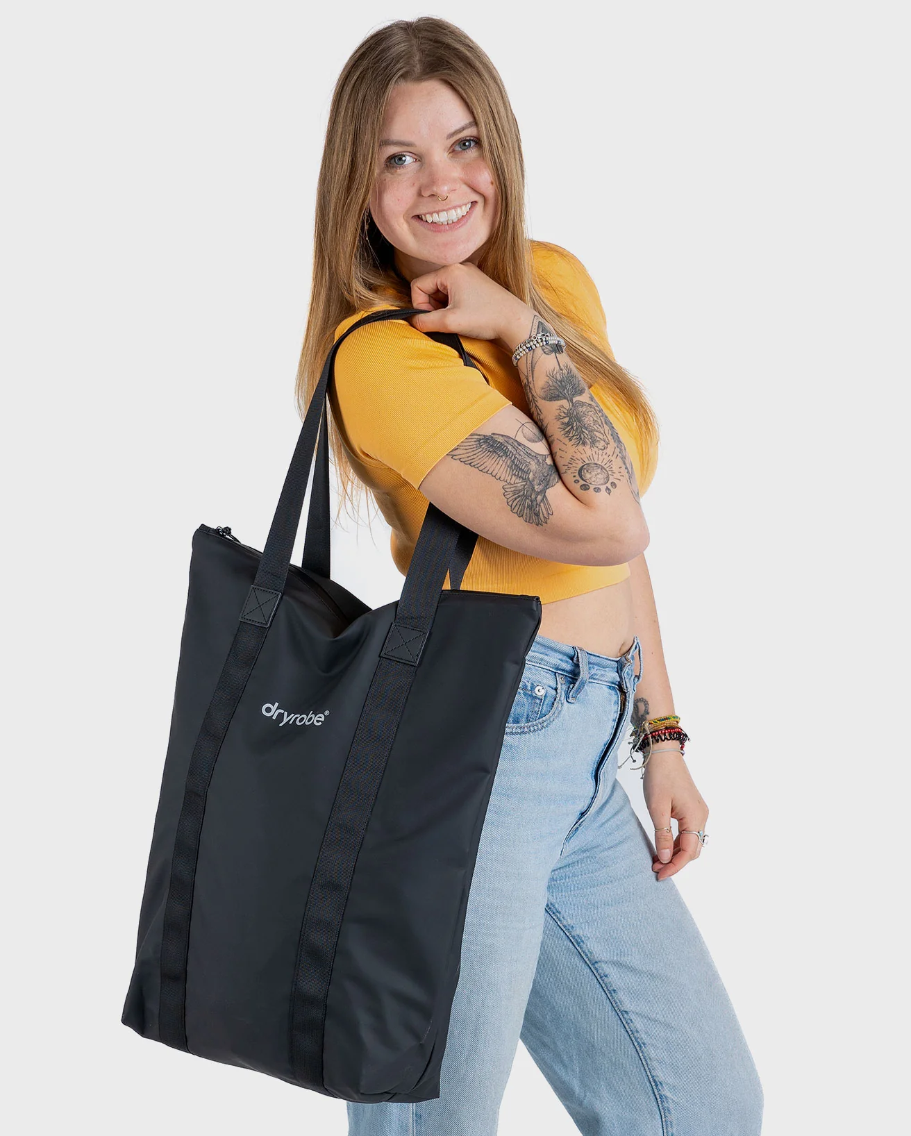 Black Tote Beach Bag - Image 3