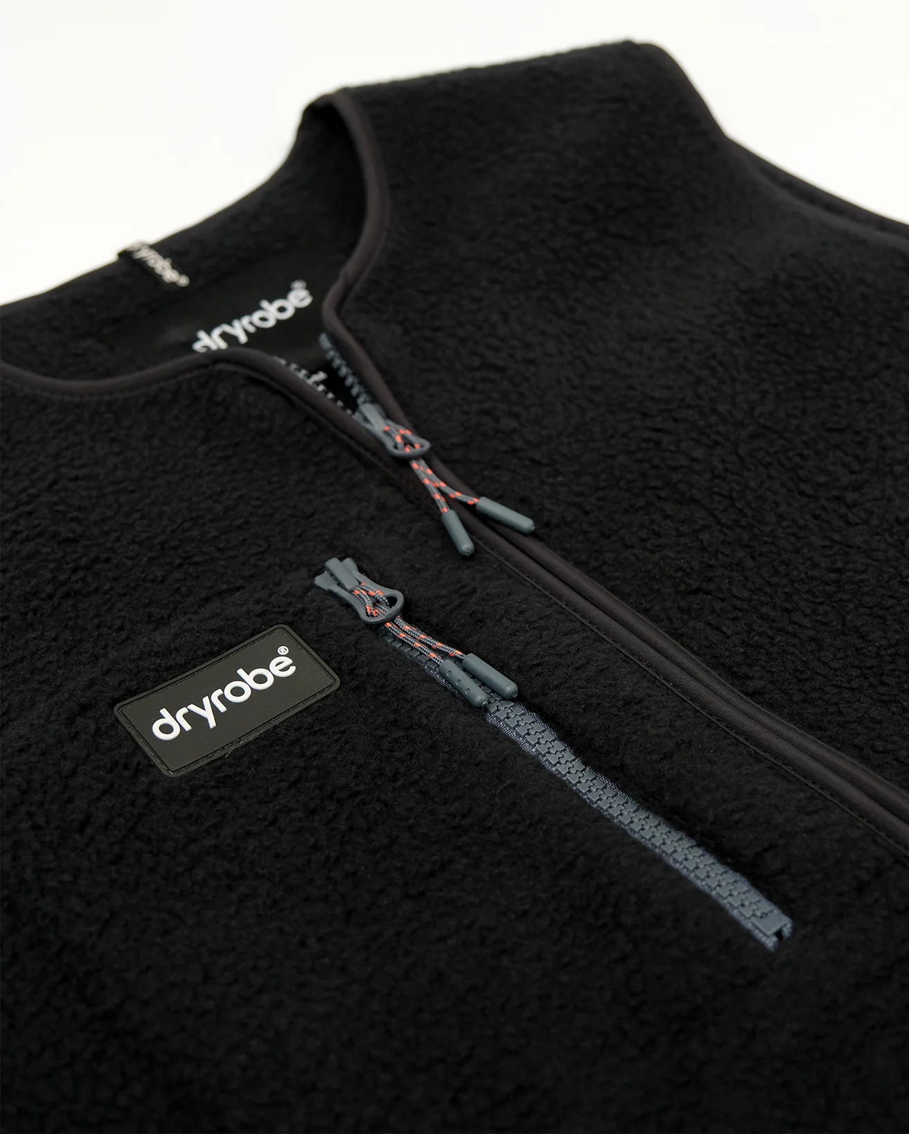 Black Thermal Unisex Fleece Gilet - Image 16