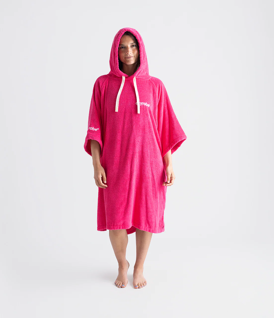 Hot Pink Organic Towel Poncho - Image 3