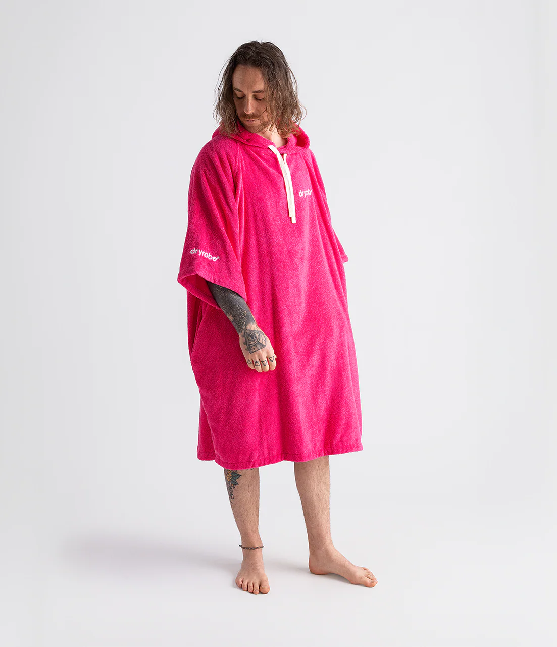 Hot Pink Organic Towel Poncho - Image 6