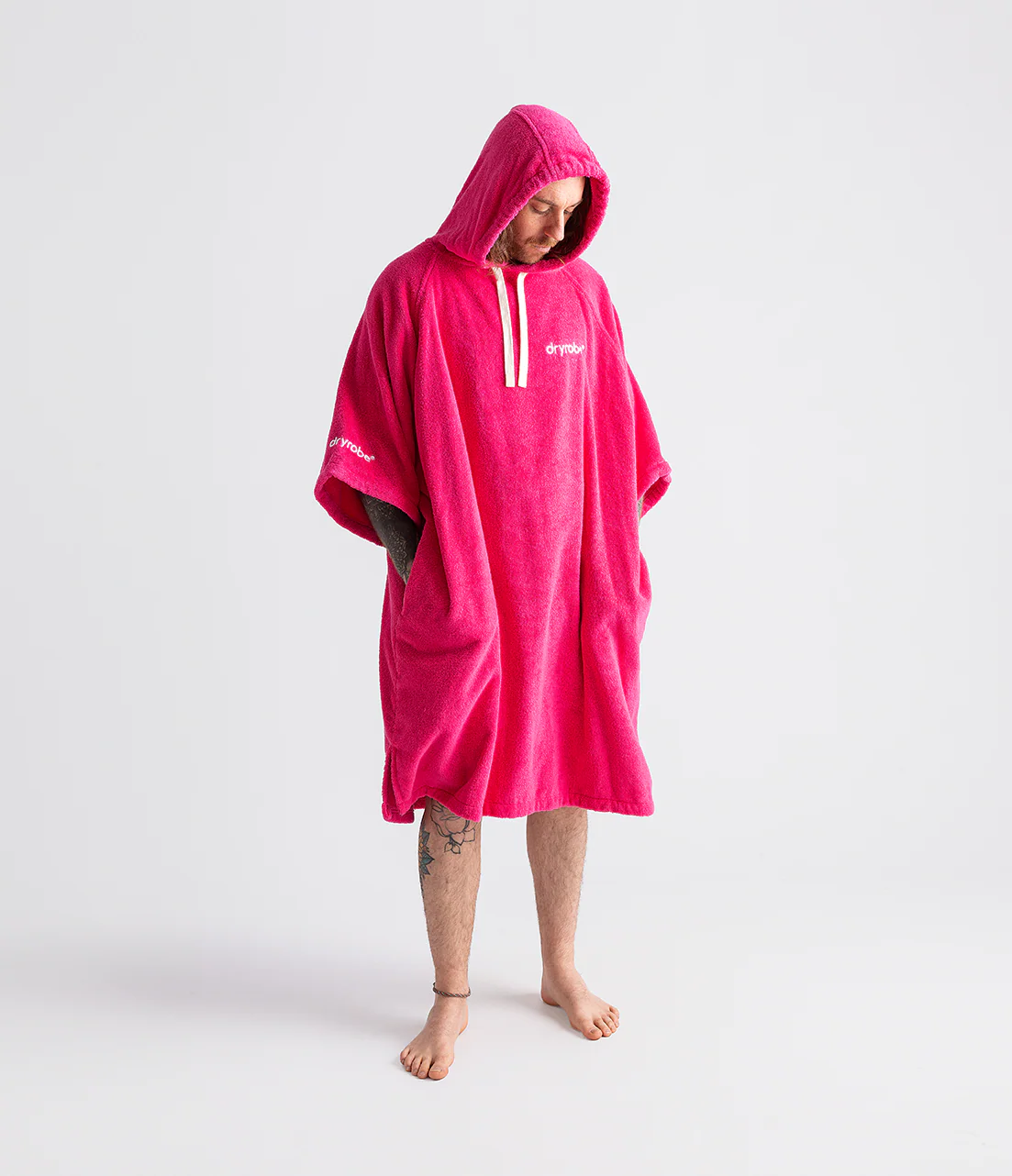 Hot Pink Organic Towel Poncho - Image 8