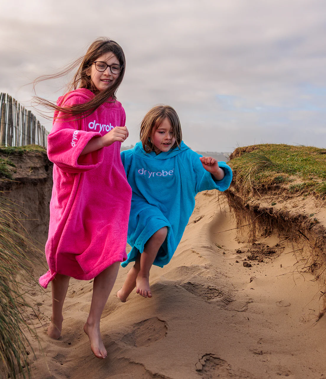 Hot Pink Kids Organic Towel Poncho - Image 7