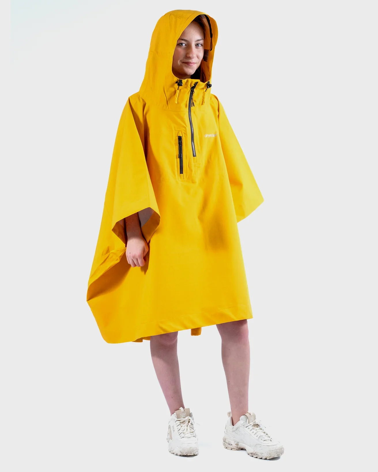 Yellow Rainproof Kids Poncho