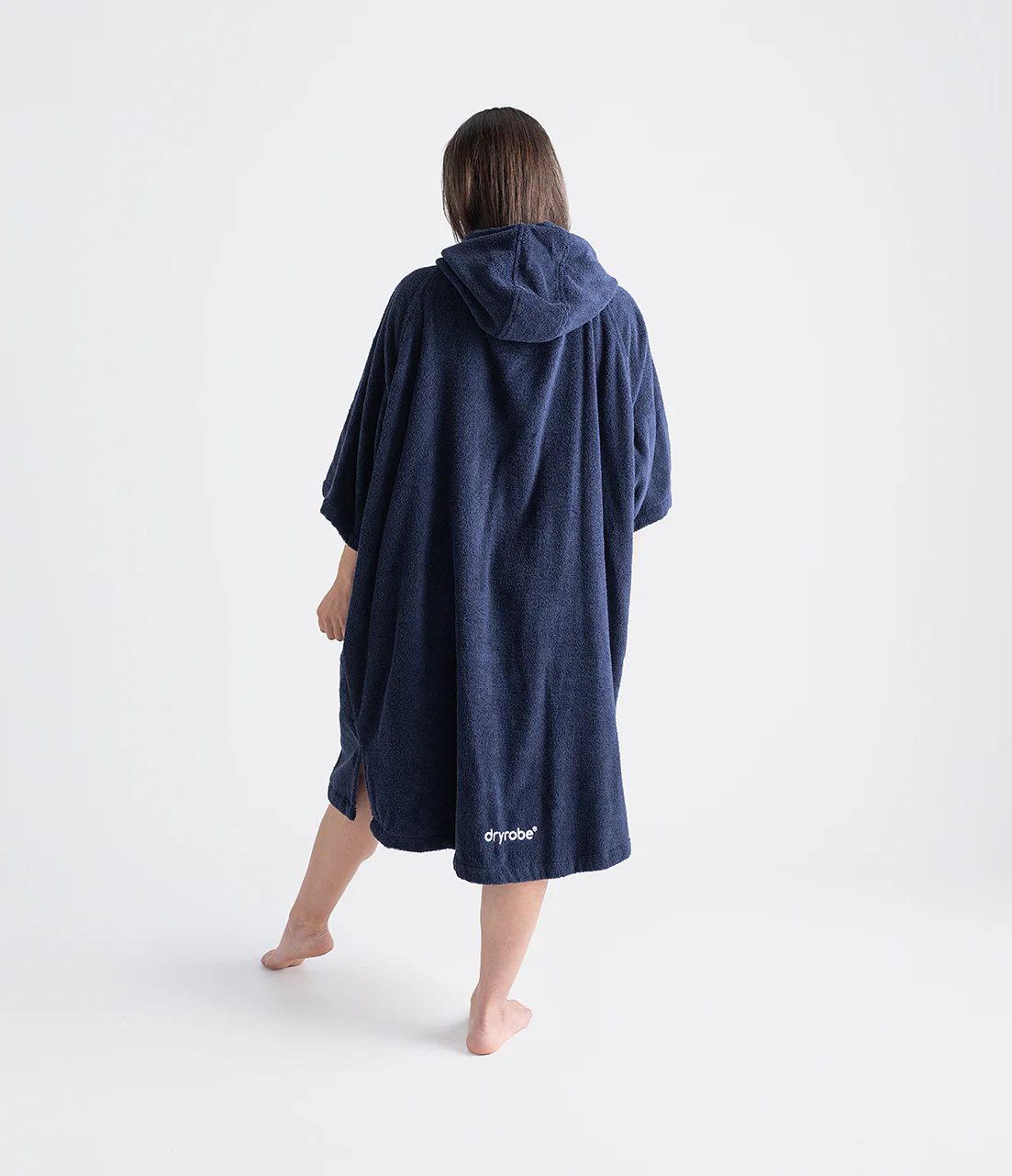 Navy Organic Towel Poncho - Image 3