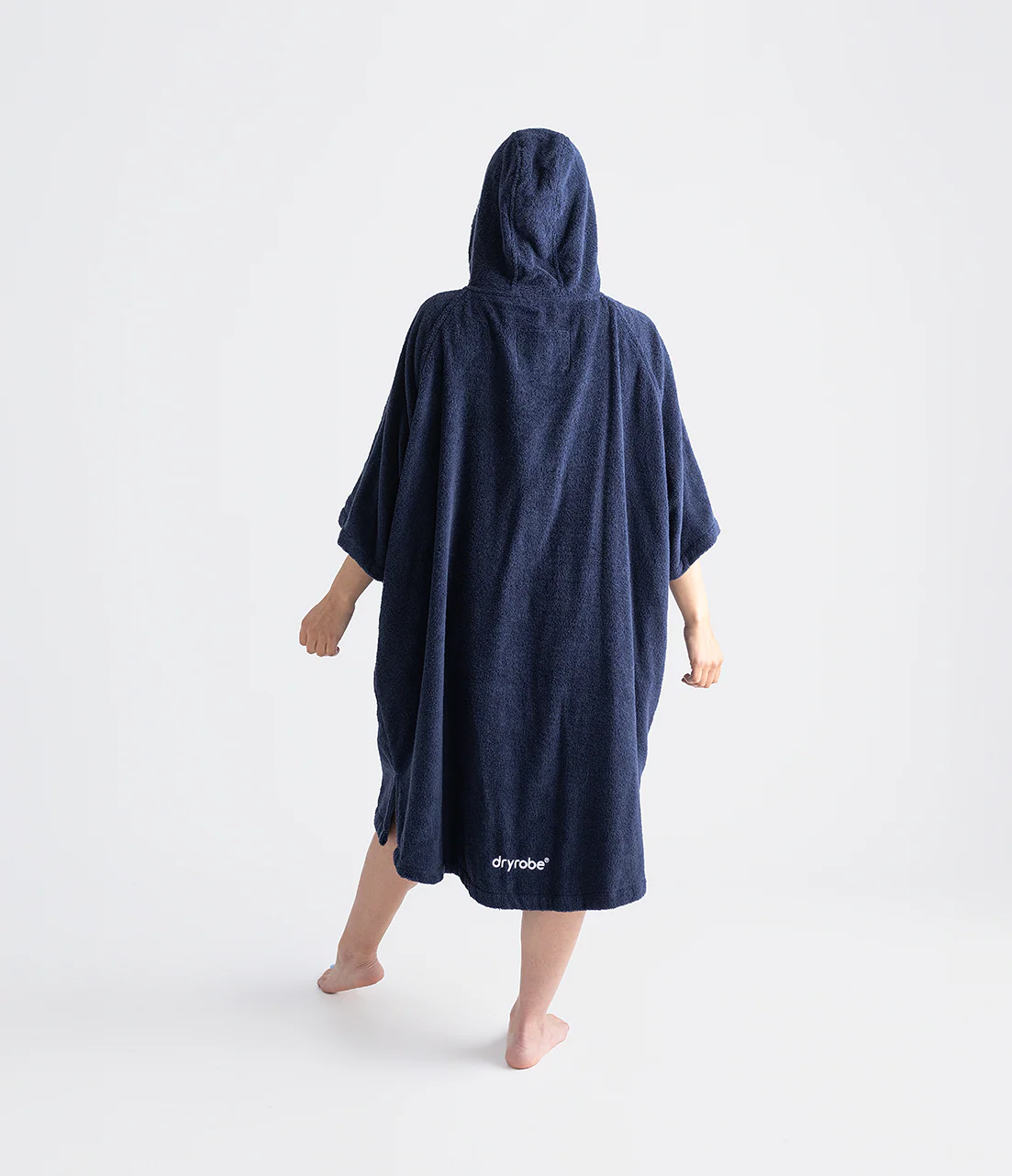 Navy Organic Towel Poncho - Image 4