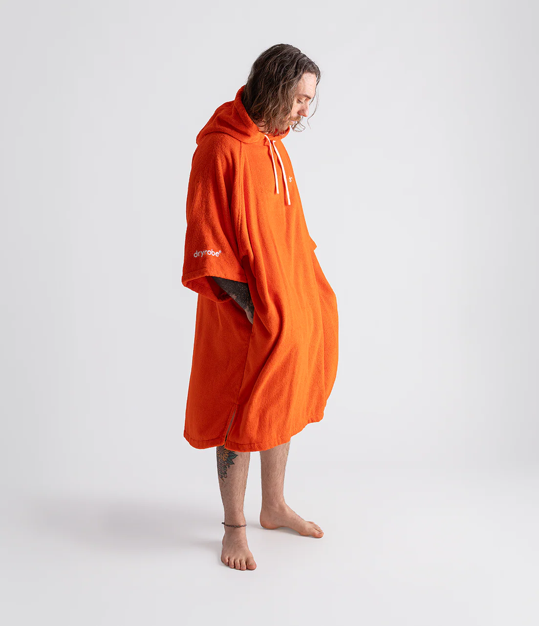 Orange Organic Towel Poncho - Image 6