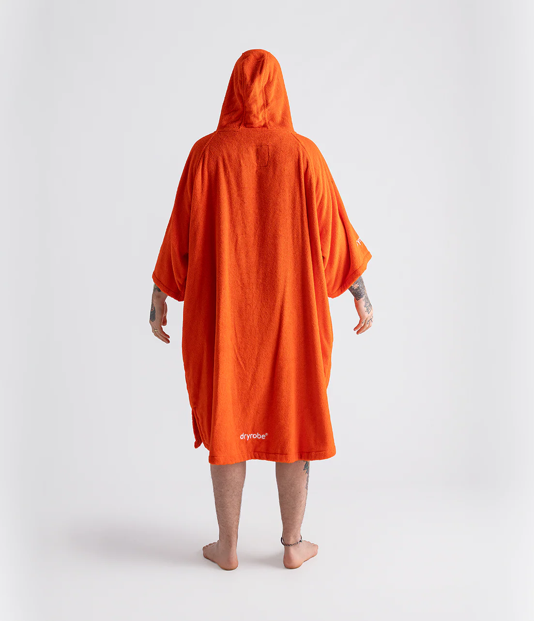 Orange Organic Towel Poncho - Image 8