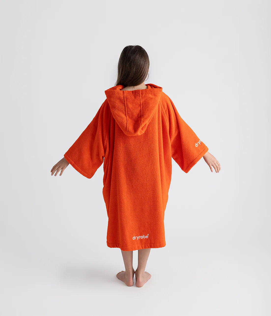 Orange Kids Organic Towel Poncho - Image 4