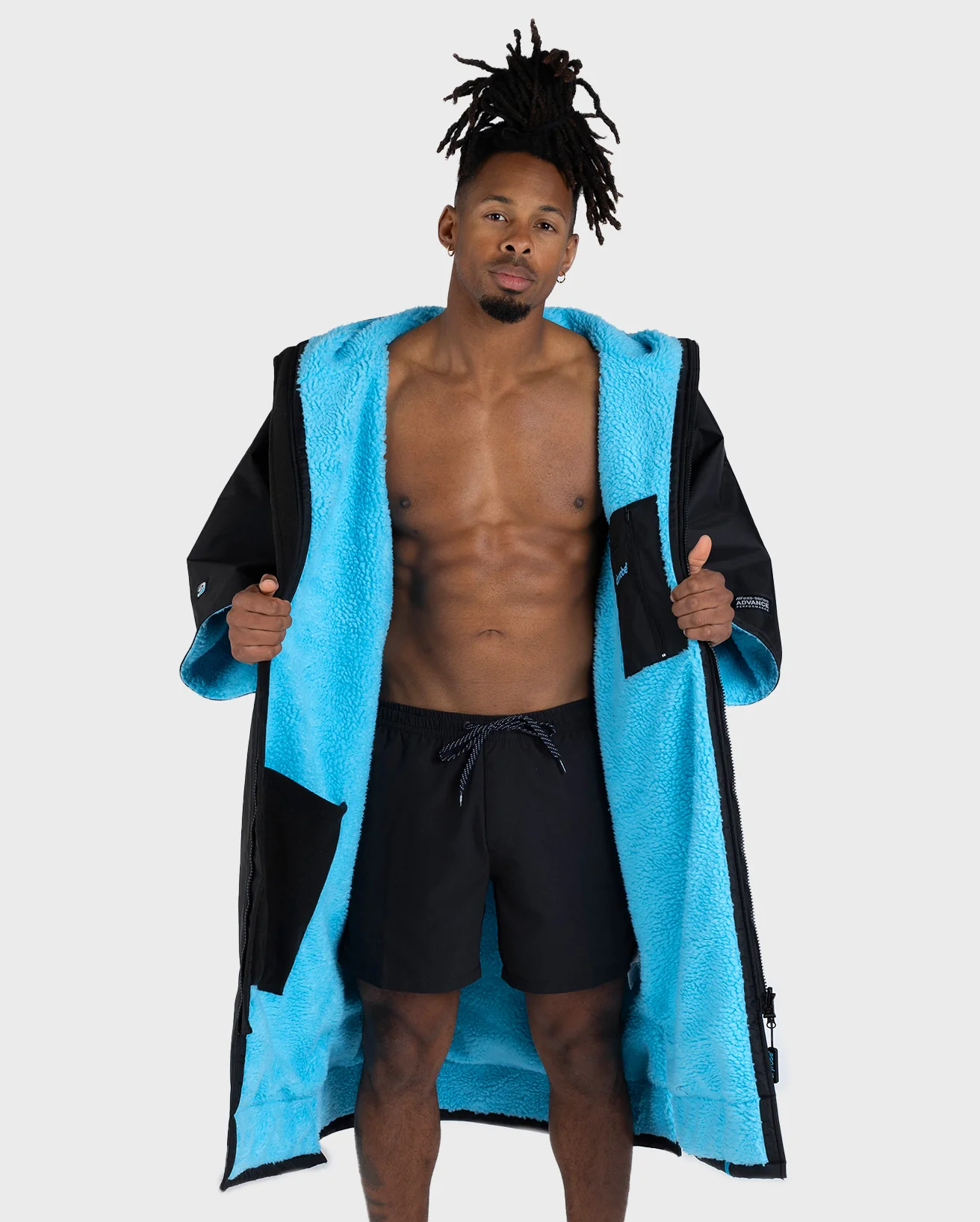 REWORK - Black Blue Camo Easy-Fit Advance Changing Robe - Image 2