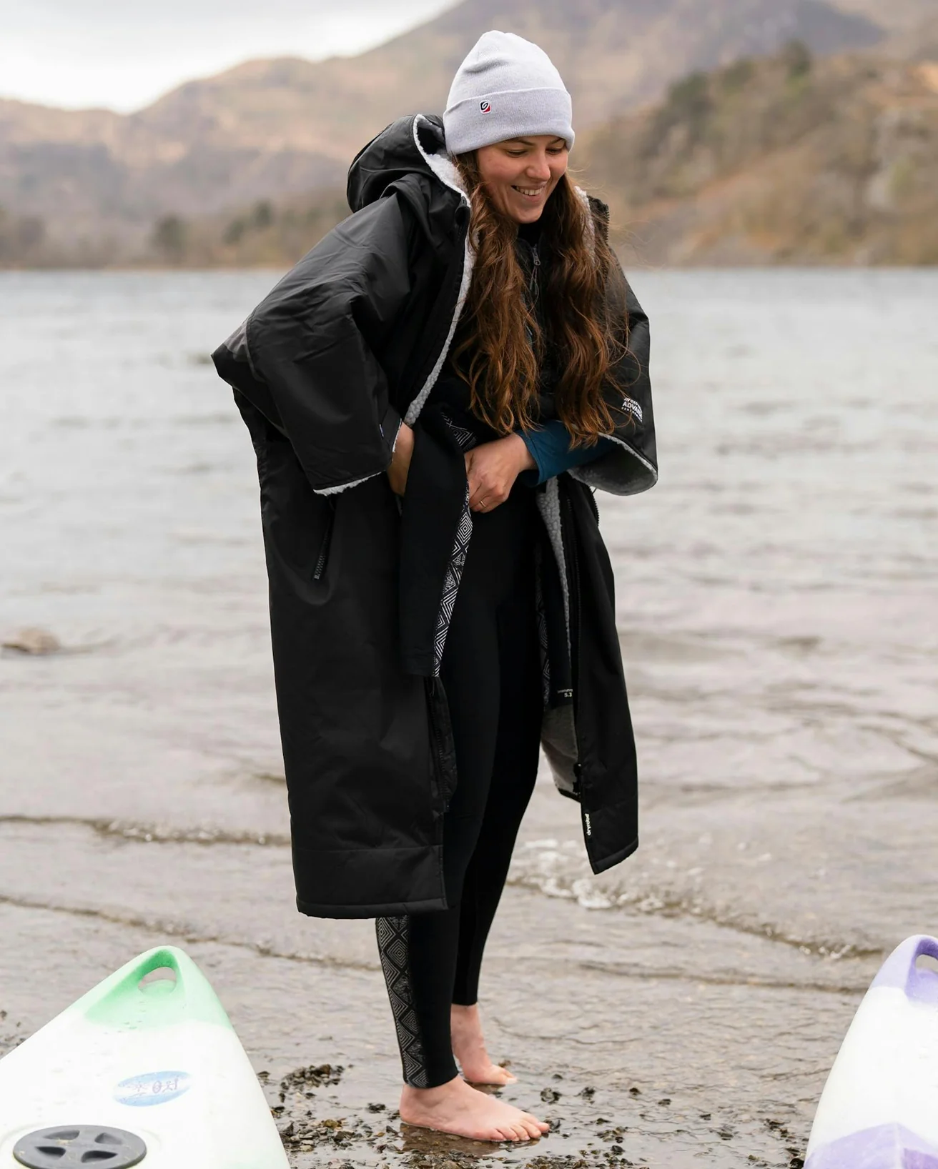 REWORK - Black Grey Camo Easy-Fit Advance Changing Robe - Image 7