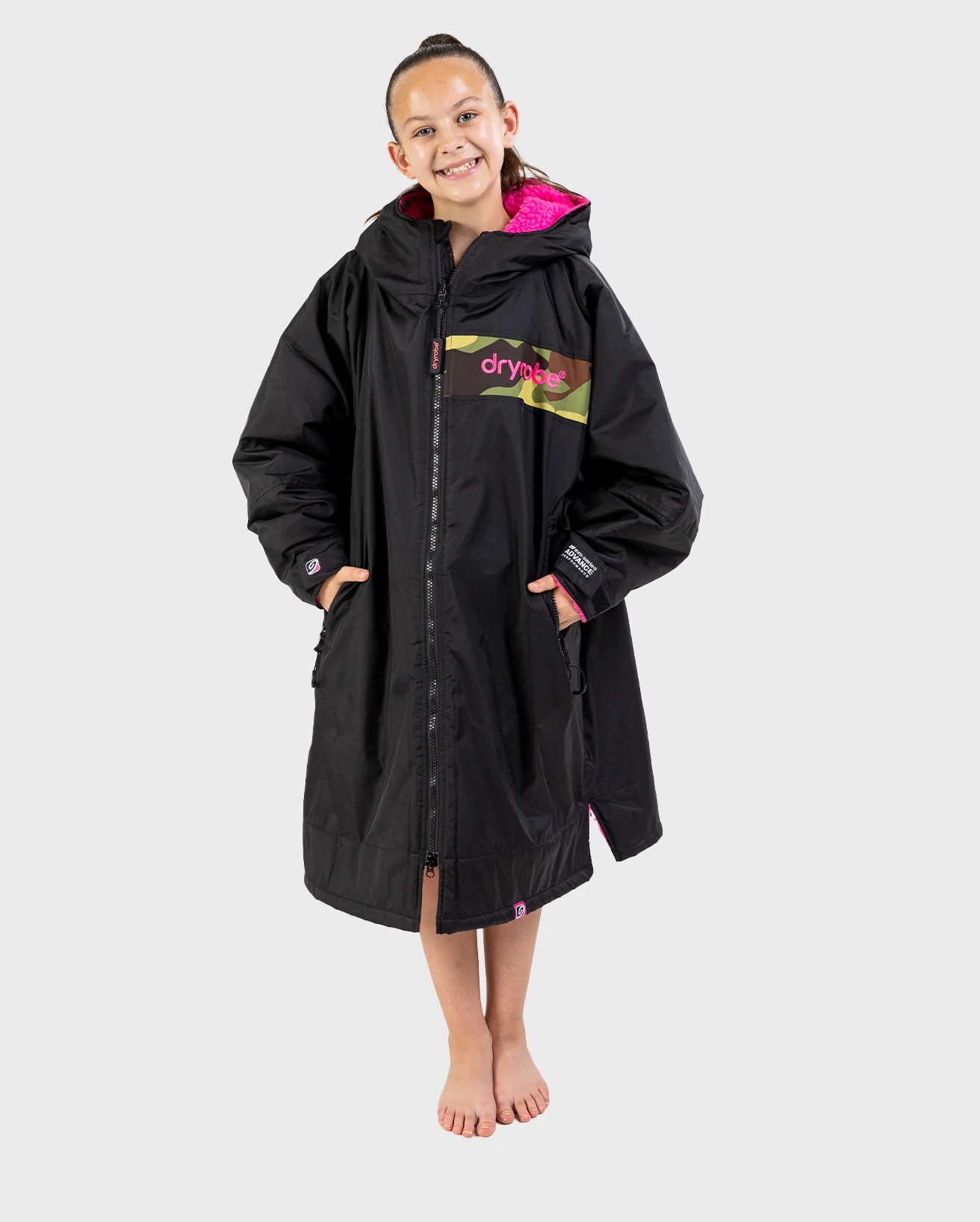 REWORK - Black Pink Camo Advance Kids Change robe - Image 2