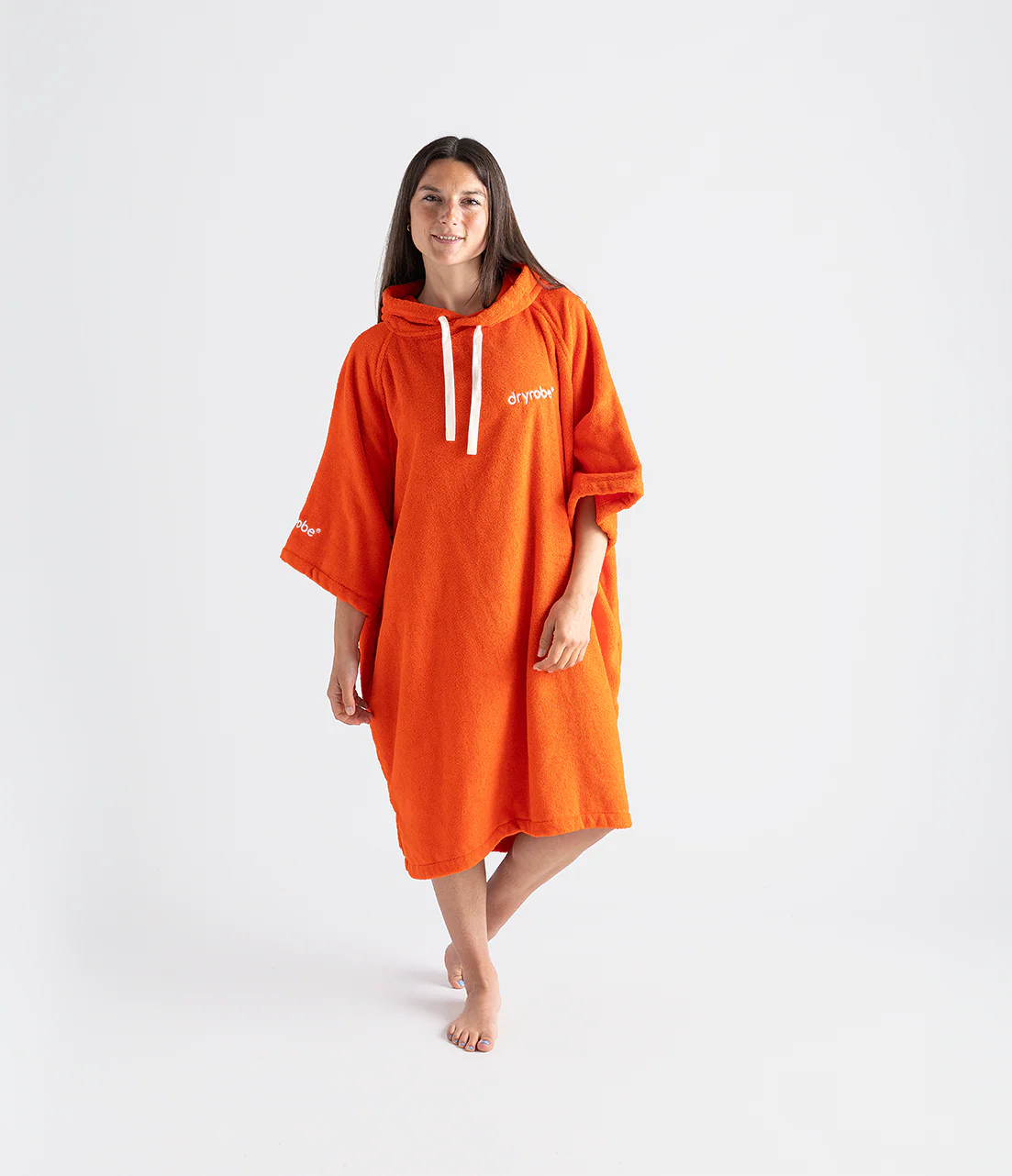Orange Organic Towel Poncho