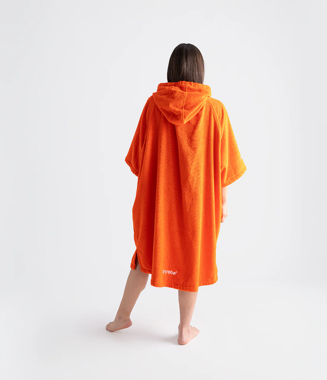 Orange Organic Towel Poncho - Image 3