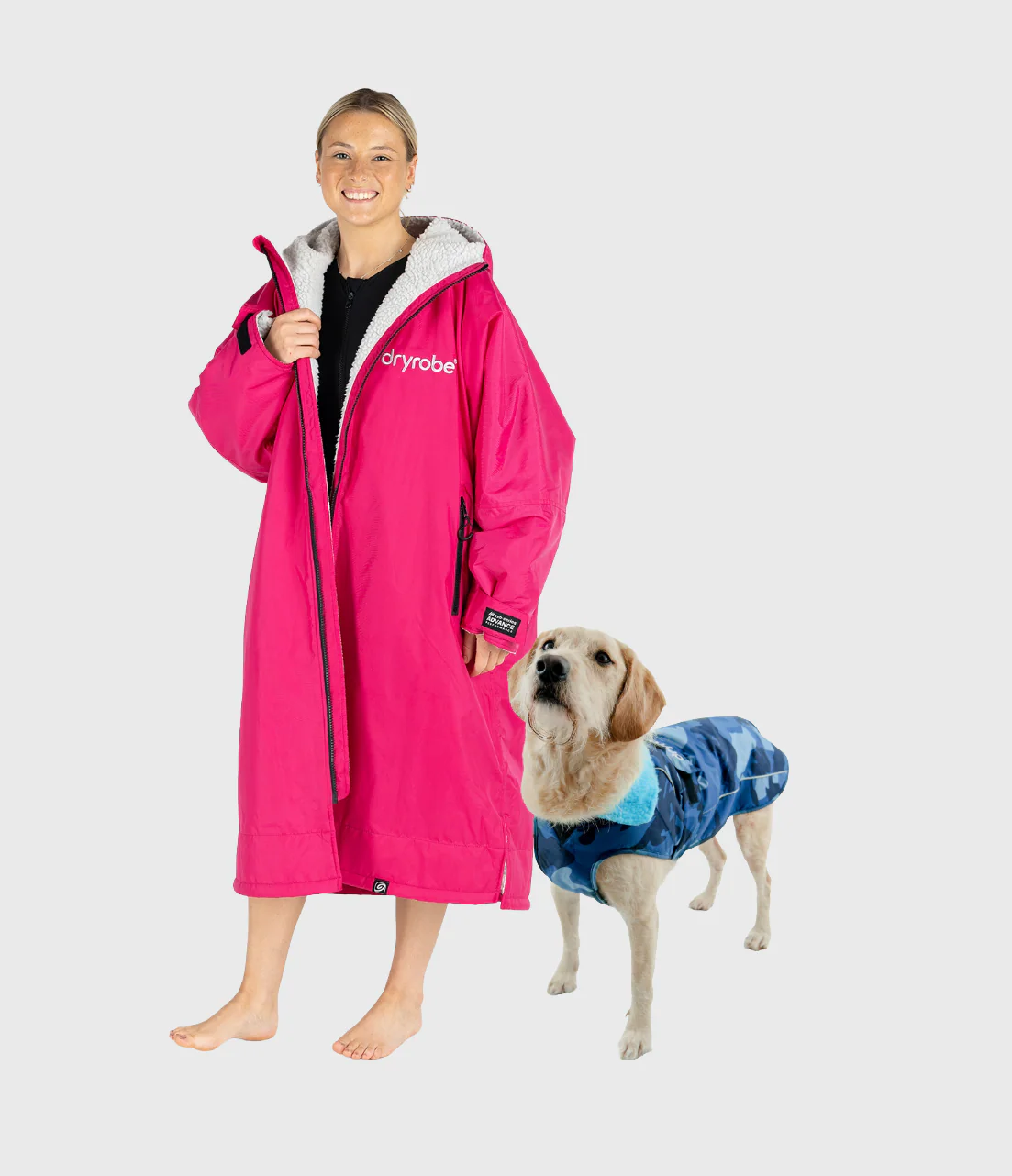 Pink Advance & Blue Camo Dog Coat Bundle